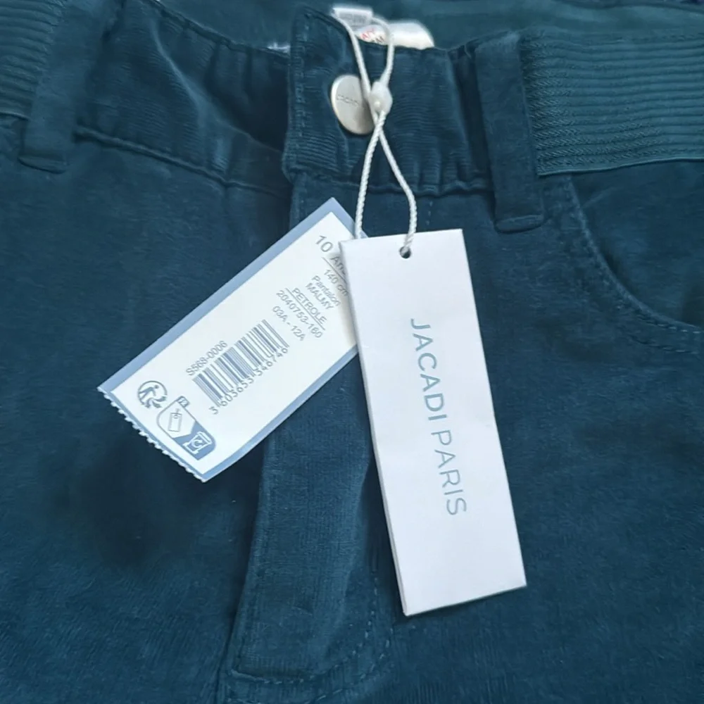 Jacadi warm corduroy pants for boys. BRAND NEW. Super cute. Stunning color - Picture 2 of 4